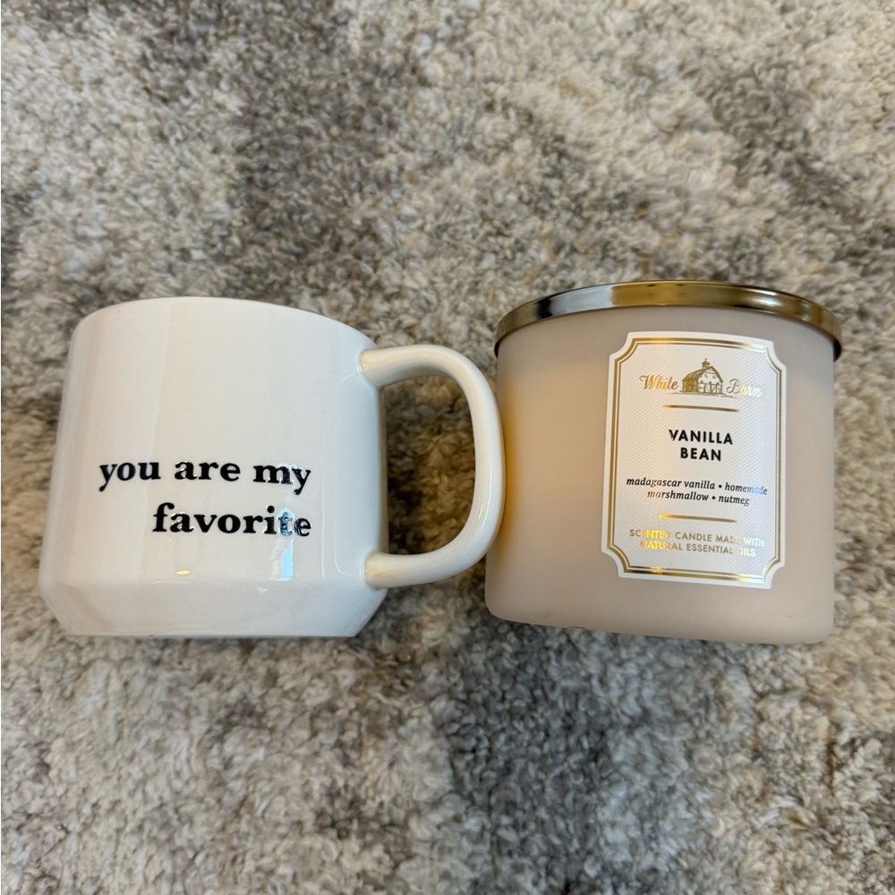 • A CANDLE AND A MUG •